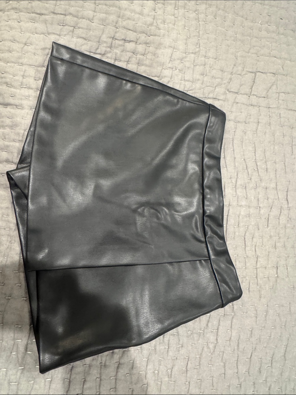 Zara pleather shorts black XS NWOT
